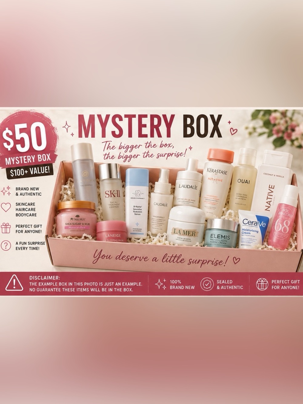 Premium Mystery Box Women Skincare Set -$150 value
